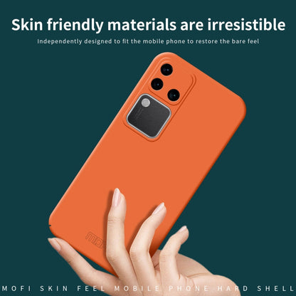 For vivo S18 Pro MOFI Qin Series Skin Feel All-inclusive PC Phone Case(Beige)