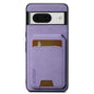 For Google Pixel 8 Suteni H02 Litchi Leather Card Wallet Stand Back Phone Case(Purple)