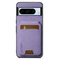 For Google Pixel 8 Pro Suteni H02 Litchi Leather Card Wallet Stand Back Phone Case(Purple)