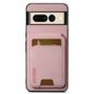 For Google Pixel 7 Pro Suteni H02 Litchi Leather Card Wallet Stand Back Phone Case(Pink)
