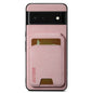 For Google Pixel 6 Suteni H02 Litchi Leather Card Wallet Stand Back Phone Case(Pink)