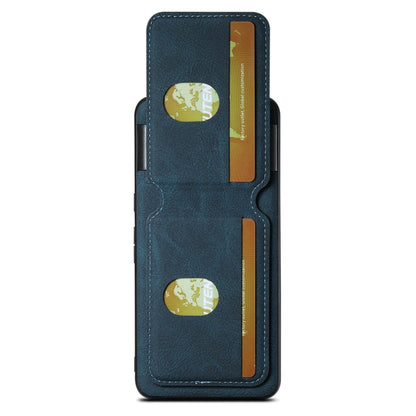 For Google Pixel 6 Pro Suteni H02 Litchi Leather Card Wallet Stand Back Phone Case(Blue)