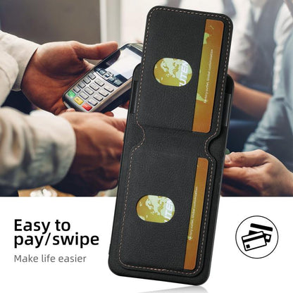 For Google Pixel 9 Pro XL Suteni H02 Litchi Leather Card Wallet Stand Back Phone Case(Black)