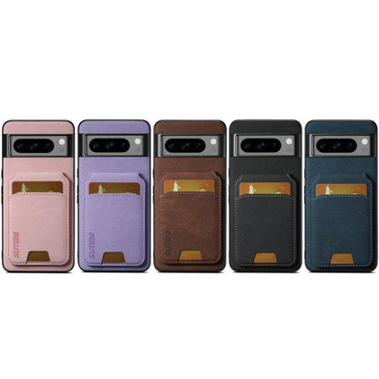 For Google Pixel 9 Suteni H02 Litchi Leather Card Wallet Stand Back Phone Case(Black)