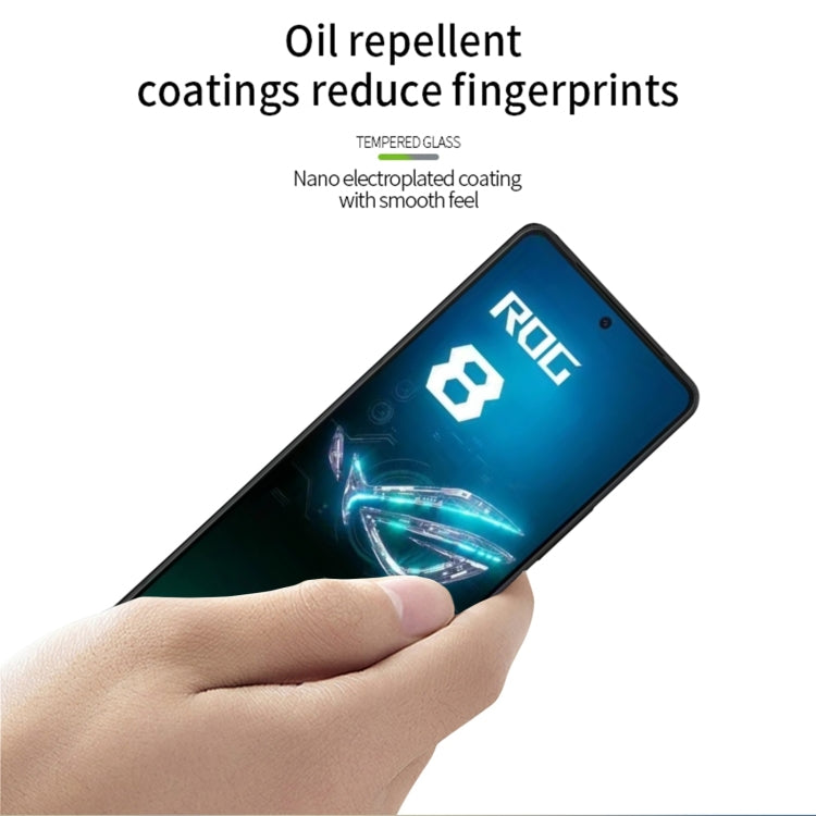 Pour ASUS ROG Phone 8 MOFI 9H 2.5D Film de Protection d'écran en Verre Trempé (Noir)