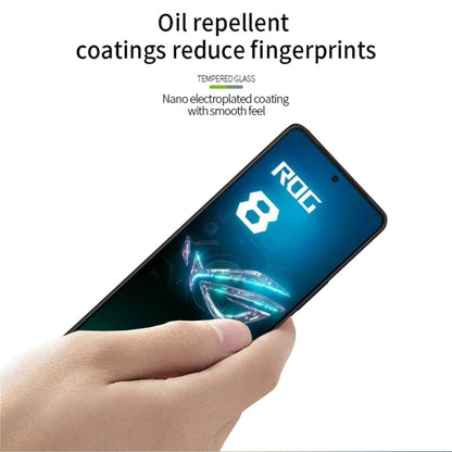 Pour ASUS ROG Phone 8 MOFI 9H 2.5D Film de Protection d'écran en Verre Trempé (Noir)