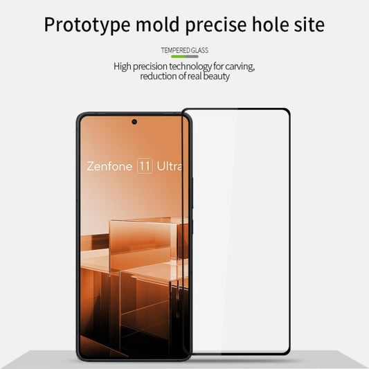 Pour Asus Zenfone 11 Ultra MOFI 9H 2.5D Film en verre trempé plein écran (noir)