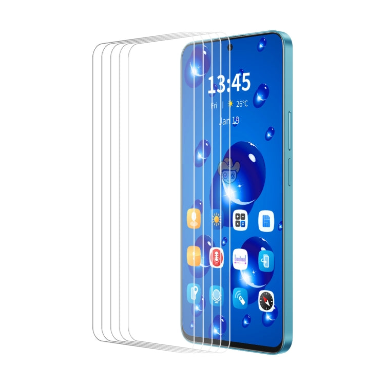 For Huawei Pura 70 5pcs ENKAY 9H Big Arc Edge High Aluminum-silicon Tempered Glass Film