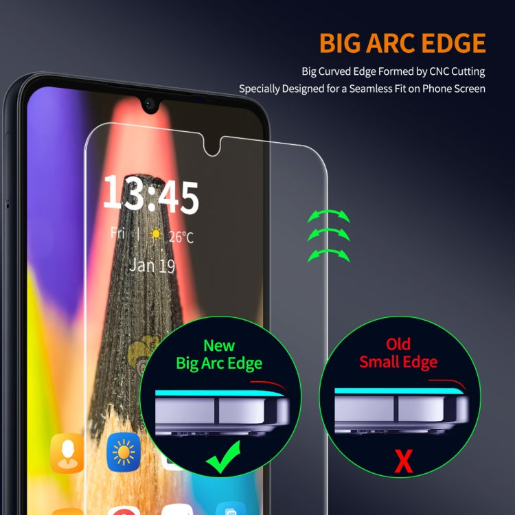 For Huawei Enjoy 70z / nova Y72 10pcs ENKAY 9H Big Arc Edge High Aluminum-silicon Tempered Glass Film