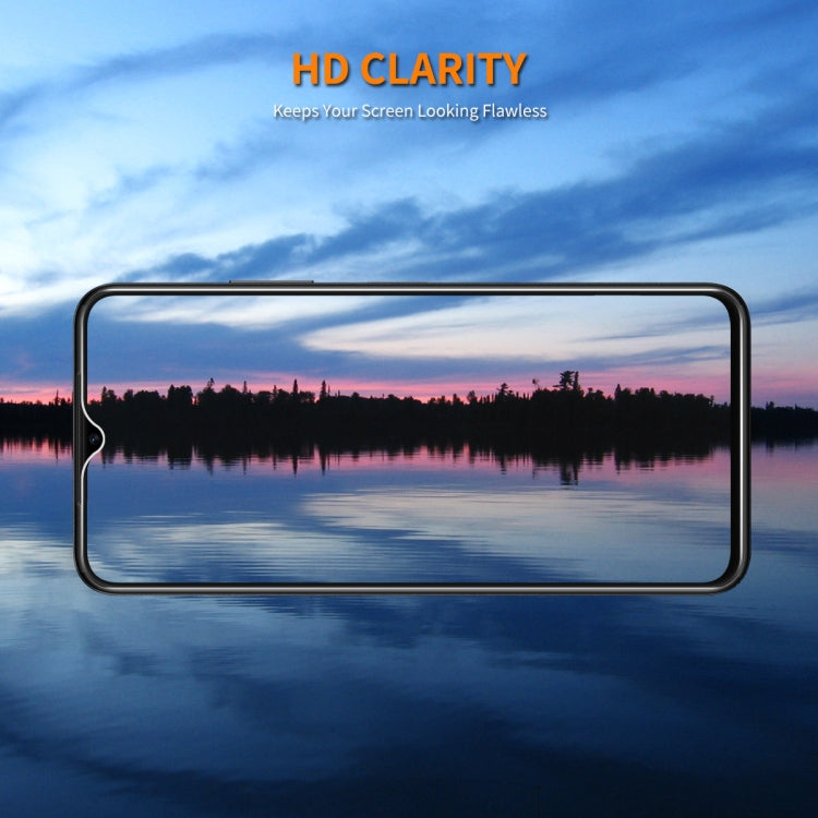 For Honor 70 Lite 5pcs ENKAY 9H Big Arc Edge High Aluminum-silicon Tempered Glass Film
