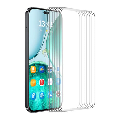 Pour Honor 400 Lite Global 10 pièces ENKAY 9H Grand bord incurvé en verre trempé à haute teneur en aluminium-silicium