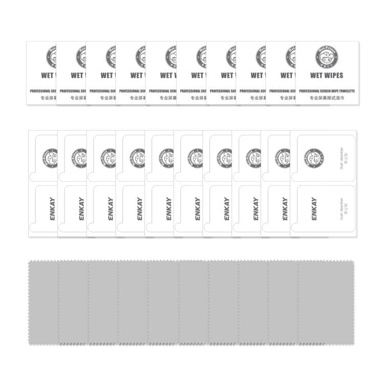 Pour Honor X60 GT 10pcs Film en verre trempé ENKAY 9H à grand arc, bords incurvés en aluminium-silicium