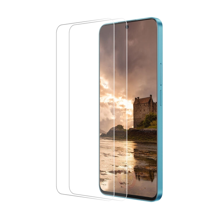 Pour vivo iQOO Neo8 / Neo8 Pro, 2 films en verre trempé ENKAY 9H avec bords grands arcs en aluminium-silicium.