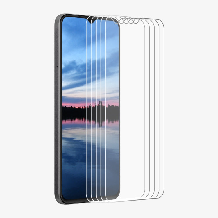For Nokia C210 5pcs ENKAY 9H Big Arc Edge High Aluminum-silicon Tempered Glass Film