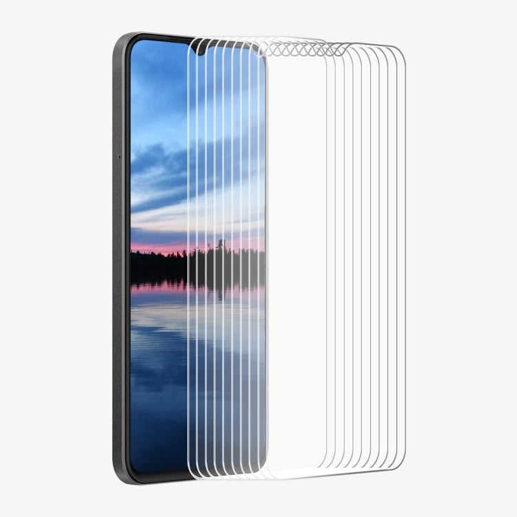 For Nokia C210 10pcs ENKAY 9H Big Arc Edge High Aluminum-silicon Tempered Glass Film
