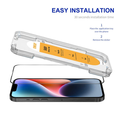 For iPhone 14 Plus ENKAY Easy Install High Alumina Silicon Full Glass Film