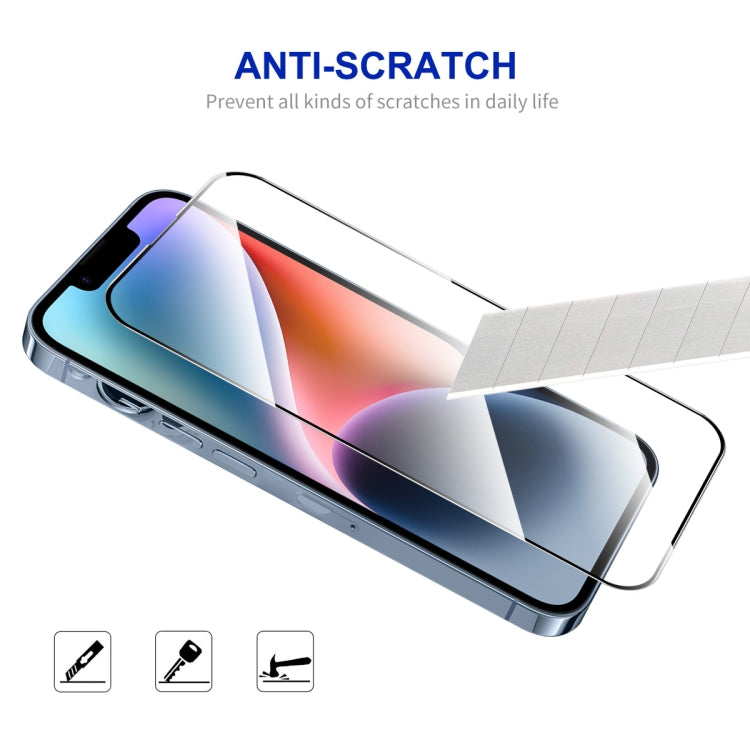For iPhone 14 Plus ENKAY Easy Install High Alumina Silicon Full Glass Film