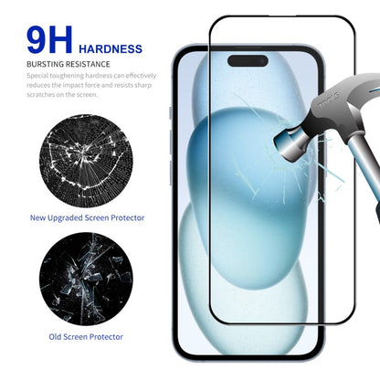 For iPhone 15 Plus ENKAY Easy Install High Alumina Silicon Full Glass Film