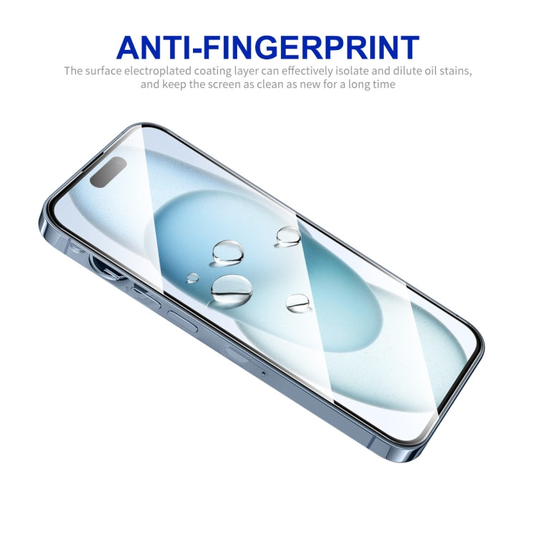 For iPhone 15 Plus ENKAY Easy Install High Alumina Silicon Full Glass Film