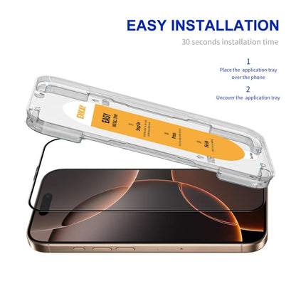 For iPhone 16 Pro ENKAY Easy Install High Alumina Silicon Full Glass Film