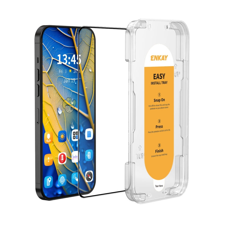 For Redmi Note 12T Pro / Note 11T Pro ENKAY Easy Install High Alumina Silicon Full Glass Film