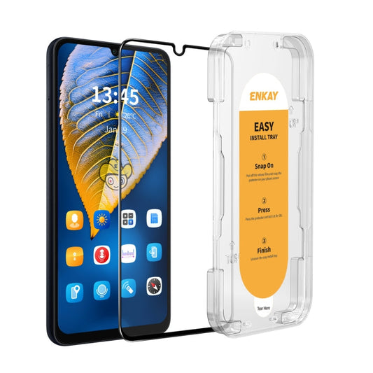 For Honor X7 / X7a ENKAY Easy Install High Alumina Silicon Full Glass Film