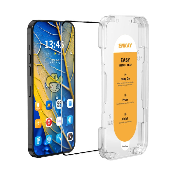 For Honor X8a ENKAY Easy Install High Alumina Silicon Full Glass Film