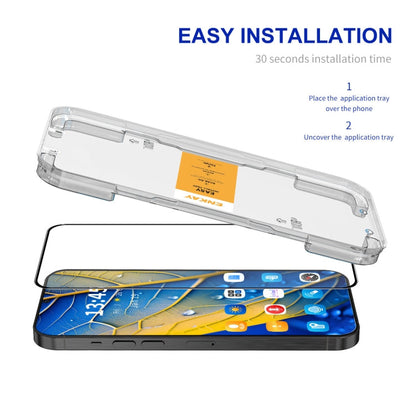 For Motorola Moto G55 5G ENKAY Easy Install High Alumina Silicon Full Glass Film