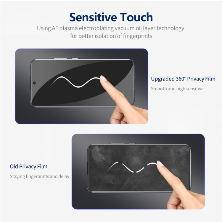 For Samsung Galaxy S23 5G ENKAY Hat-Prince 360 Degree Anti-peeping Privacy Full Screen Tempered Glass Film