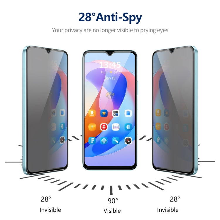 For Samsung Galaxy A24 5G ENKAY Hat-Prince 360 Degree Anti-peeping Privacy Full Screen Tempered Glass Film