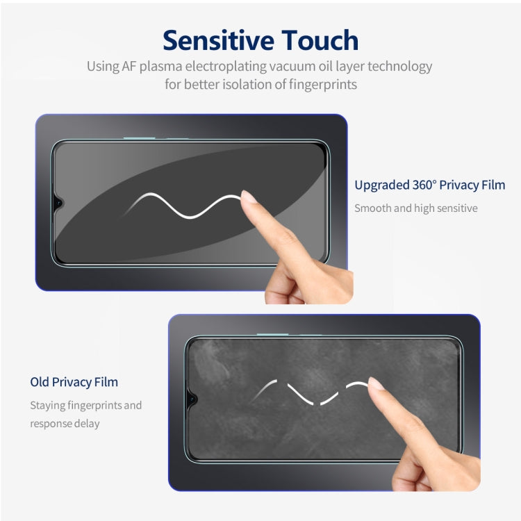 For Samsung Galaxy A24 5G ENKAY Hat-Prince 360 Degree Anti-peeping Privacy Full Screen Tempered Glass Film