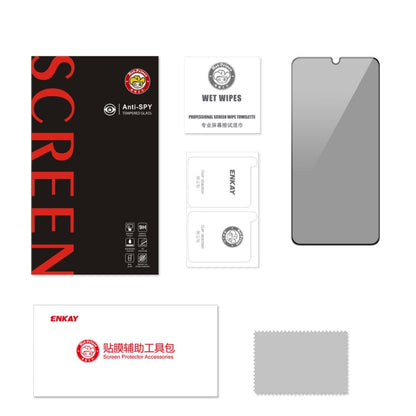 Pour Samsung Galaxy A05 / A05s Film de protection d'écran intégral en verre trempé anti-espionnage 360 degrés ENKAY Hat-Prince