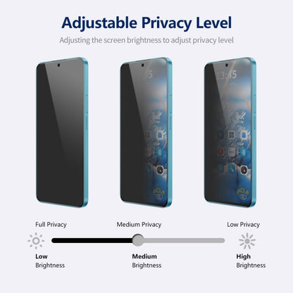 For Samsung Galaxy F54 2pcs ENKAY Hat-Prince 360 Degree Anti-peeping Privacy Full Screen Tempered Glass Film