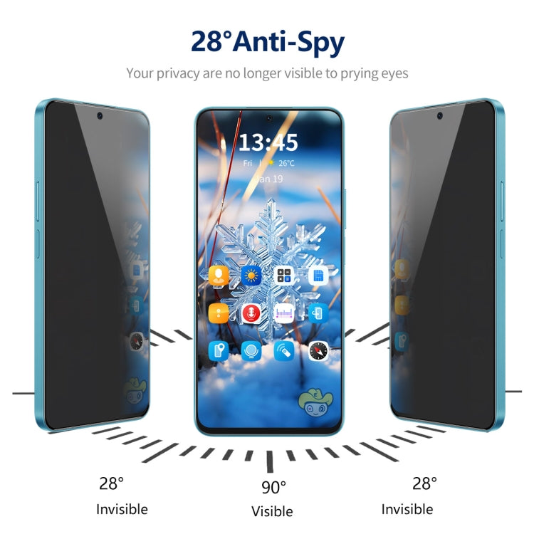 For Samsung Galaxy F54 2pcs ENKAY Hat-Prince 360 Degree Anti-peeping Privacy Full Screen Tempered Glass Film
