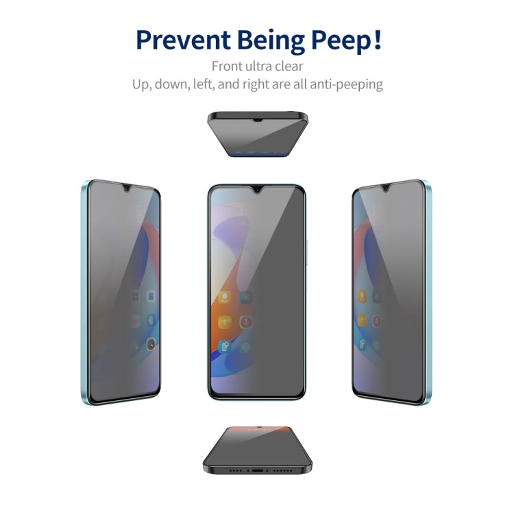For Samsung Galaxy A24 5G 2pcs ENKAY Hat-Prince 360 Degree Anti-peeping Privacy Full Screen Tempered Glass Film