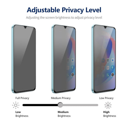 For Samsung Galaxy A24 5G 2pcs ENKAY Hat-Prince 360 Degree Anti-peeping Privacy Full Screen Tempered Glass Film