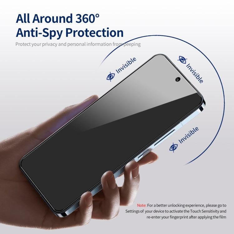 For Samsung Galaxy S23 5G 5pcs ENKAY Hat-Prince 360 Degree Anti-peeping Privacy Full Screen Tempered Glass Film
