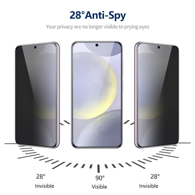 For Samsung Galaxy S23 5G 5pcs ENKAY Hat-Prince 360 Degree Anti-peeping Privacy Full Screen Tempered Glass Film