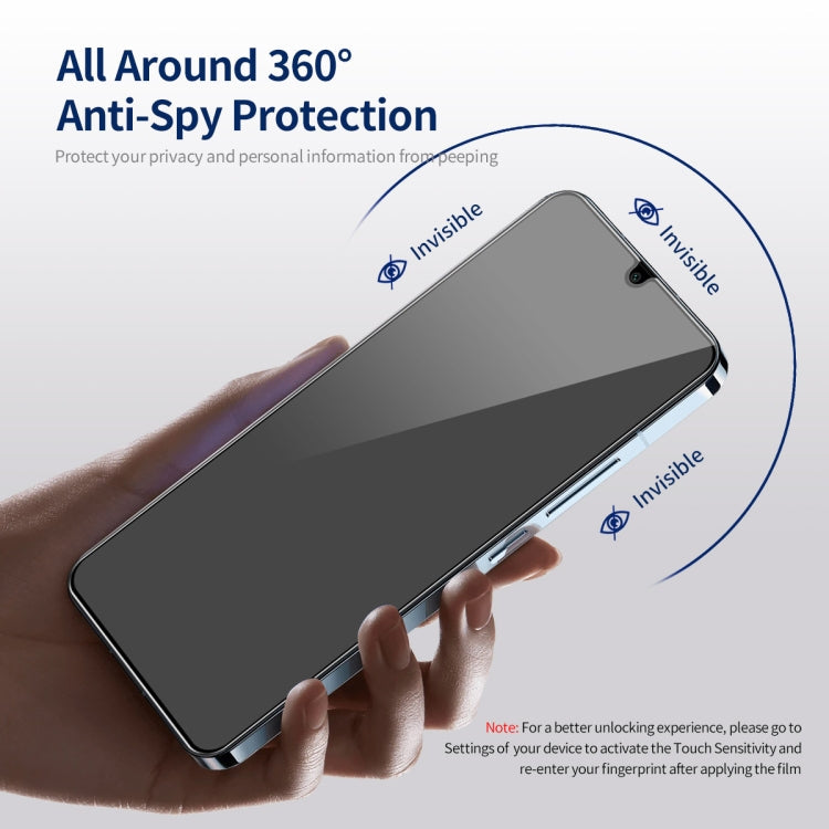 For Samsung Galaxy A15 4G / 5G 5pcs ENKAY Hat-Prince 360 Degree Anti-peeping Privacy Full Screen Tempered Glass Film