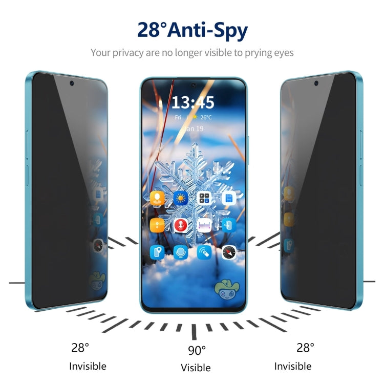 For Samsung Galaxy A54 5G 5pcs ENKAY Hat-Prince 360 Degree Anti-peeping Privacy Full Screen Tempered Glass Film