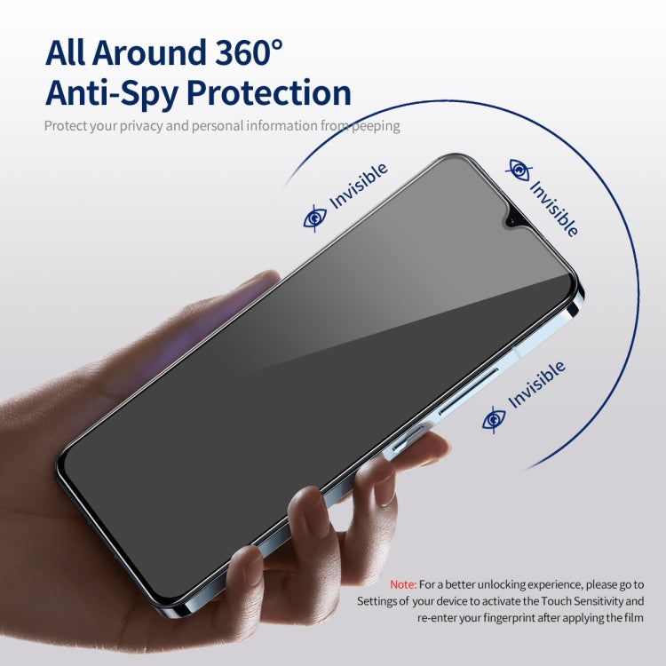 For Samsung Galaxy A24 5G 5pcs ENKAY Hat-Prince 360 Degree Anti-peeping Privacy Full Screen Tempered Glass Film