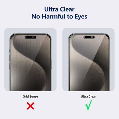 For iPhone 15 Pro ENKAY Hat-Prince 360 Degree Anti-peeping Privacy Full Screen Tempered Glass Film