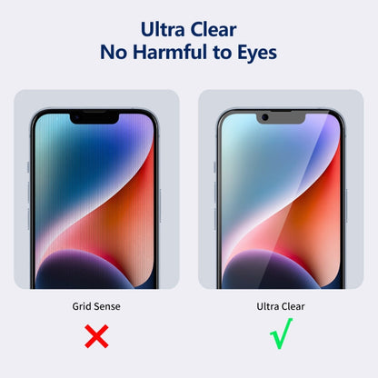 Pour iPhone 14 Plus Film de protection d'écran intégral en verre trempé ENKAY Hat-Prince anti-espion 360 degrés
