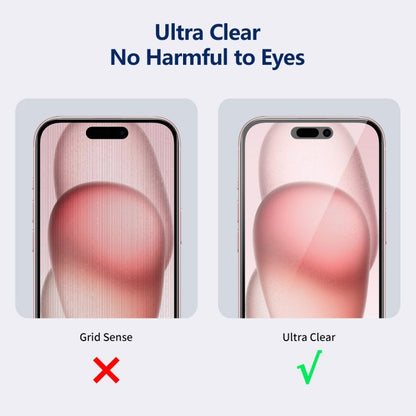 For iPhone 15 Plus 5pcs ENKAY Hat-Prince 360 Degree Anti-peeping Privacy Full Screen Tempered Glass Film