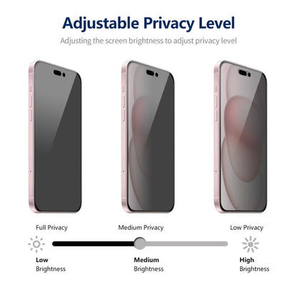 For iPhone 15 5pcs ENKAY Hat-Prince 360 Degree Anti-peeping Privacy Full Screen Tempered Glass Film