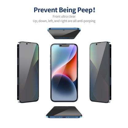 Pour iPhone 14 Lot de 5 Films en Verre Trempé Anti-espionnage ENKAY Hat-Prince 360 Degrés à Couverture Intégrale