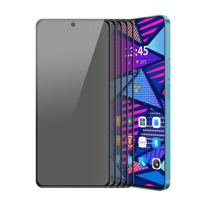 For Motorola Moto G13 4G / G23 4G / G53 5G 5pcs ENKAY Hat-Prince 28 Degree Anti-peeping Privacy Tempered Glass Film