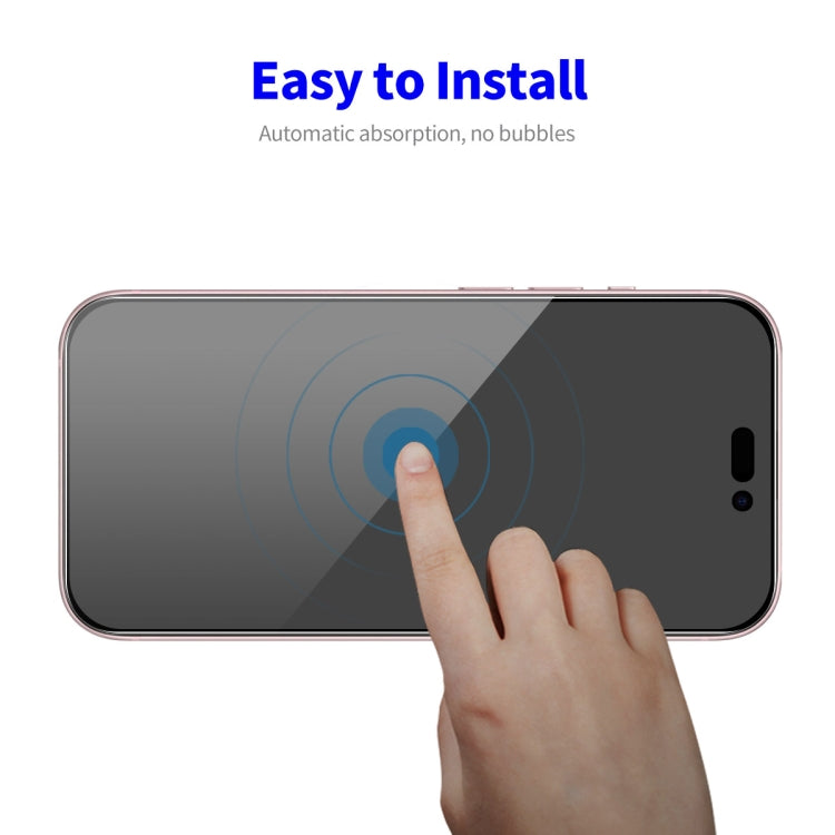 For iPhone 14 Pro Max ENKAY Easy Install Anti-peeping Privacy Full Screen Tempered Glass Film