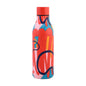 JUNSUNMAY Geometric Patterns Coating 304 Stainless Steel  550ml Water Vacuum Bottle(Red)