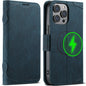 For iPhone 12 / 12 Pro SUTENI J07 Multifunctional Horizontal Flip Magsafe Leather Phone Case(Blue)